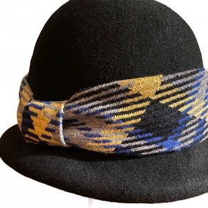 San Diego Hat Co. Black Wool Felt Cloche